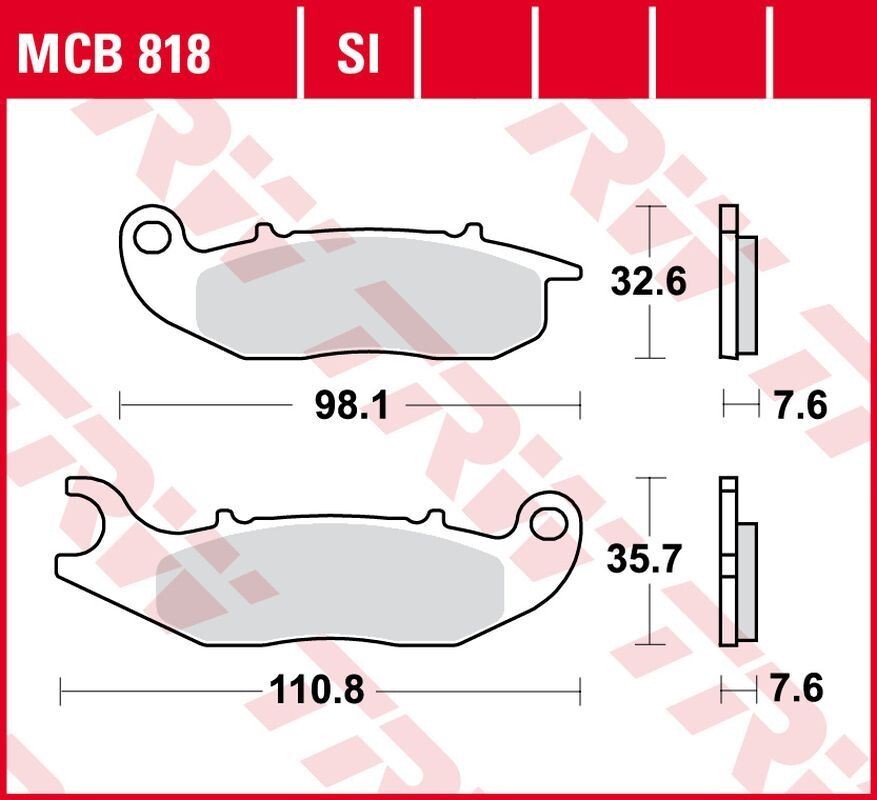 Plaquettes de frein KH465 pour stopper les sifflements sur Derbi Terra
