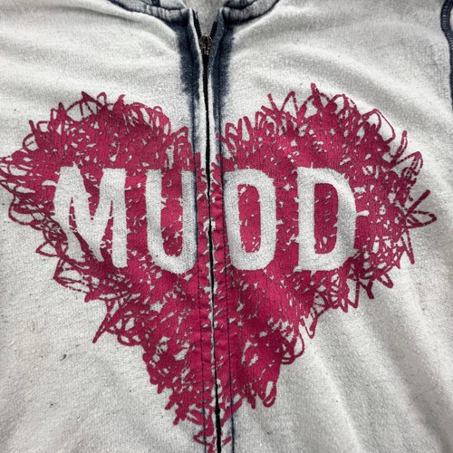 Girls Youth Mudd Hooded Heart Full Zip Jacket Knit Size Large 14 - Picture 4 of 11