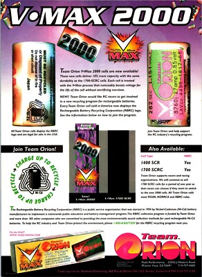 Team Orion VMax Batteries Print Ad Wall  Decor