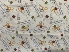 Vintage Pinnacle Fabrics Sewing Notions on Lt. Blue Sewing with Nancy Zieman 5Y