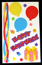 Mrs Grossman Vintage 4x6 inch Happy Birthday Sticker Sheet