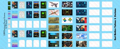 1/18 Scale Laptop and Electronic screens Waterslide Decals for action figures