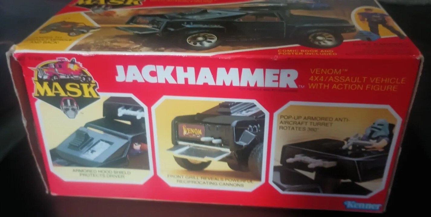 Vintage 1985 Mask Toys Jackhammer Toy Car With Original Box 99 Complete eBay