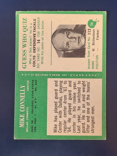 1966 Philadelphia Fußballkarten vervollständigen Ihr Set Sie wählen #1 - 104 - Bild 109 von 205