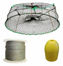 KUFA Sports Tower Style Prawn trap with 400' rope & Accessories (CT76+PAQ1)