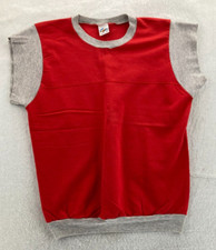 VTG Wrights Sweatshirt Womens XL Red Gray Casual Loose USA MADE