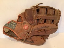 Mizuno model MT550 professional model "Crest" leather baseball glove VG COND