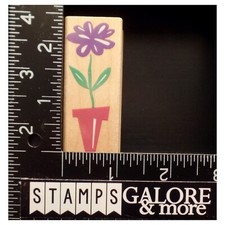 HERO ARTS RUBBER STAMPS D2620 POTTED POSY GARDEN FLOWERS T44