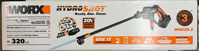 新品 WORX Hydroshot WG629.6 WORX WG629.2 20V Cordless Hydroshot Portable Power Cleaner for