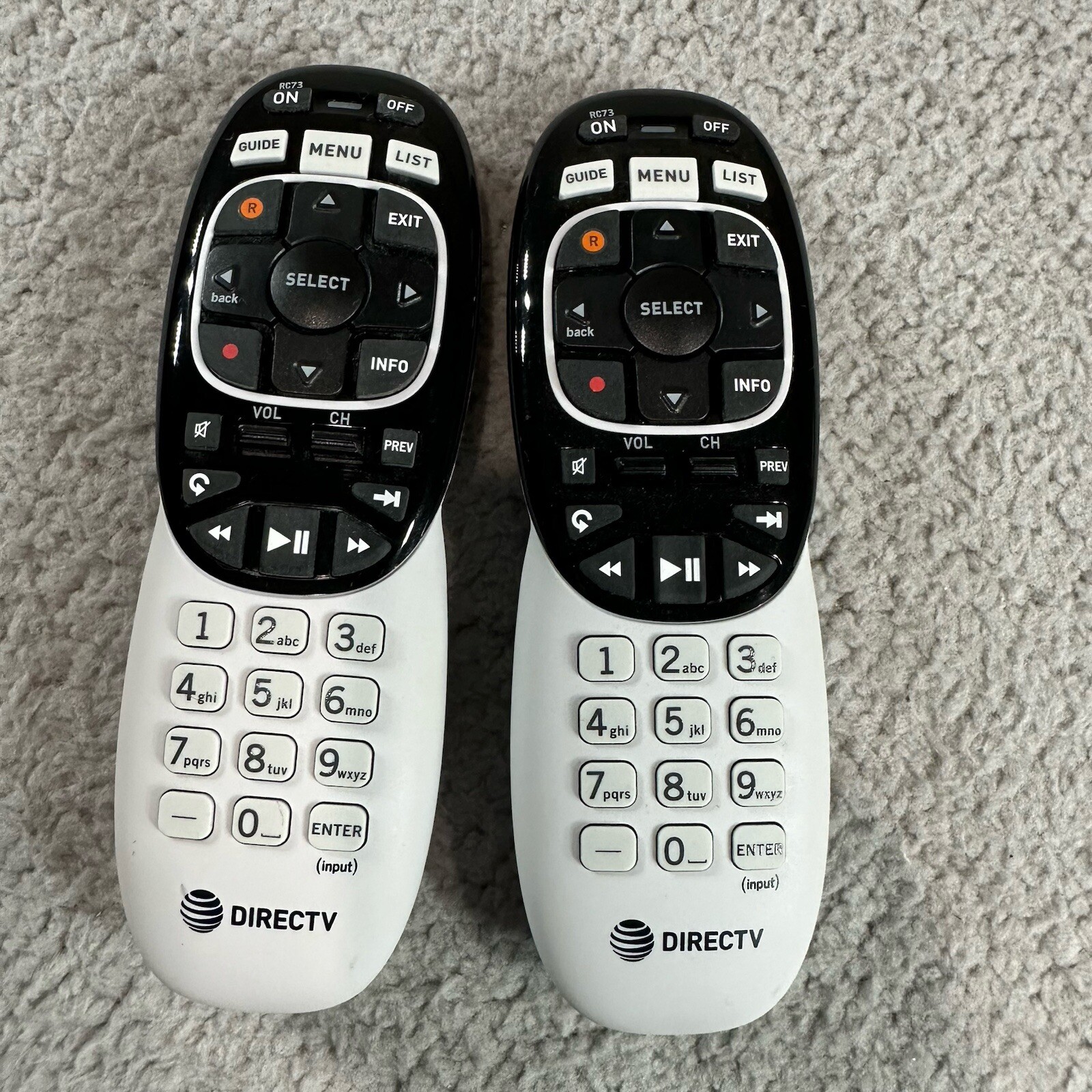 DIRECTV RC73 Lot of 2 Remote Control