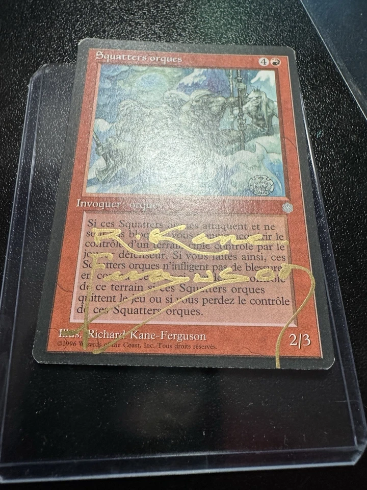 Mtg Artist Proof Ice Age Richard Kane Ferguson 1996 Squatters Orques French #211 - Image 3 of 3