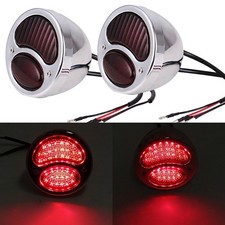 2pcs Vintage Led Custom Hot Rat Street Rod Tail Lights Turn Signals For Ford