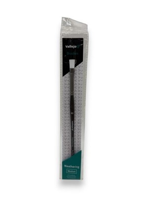 Vallejo Pinsel B09002 Medium Flat Weathering Brush