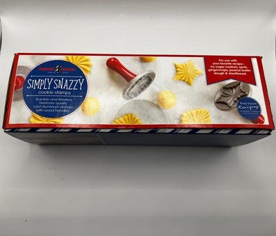 NEW Nordic Ware Simply Snazzy Cookie Stamps 3 Piece Set Diamond Star Round