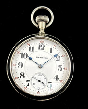 Hamilton 16s 21J 992 Railroad Grade Pocket watch 99 YO Factory Display Case
