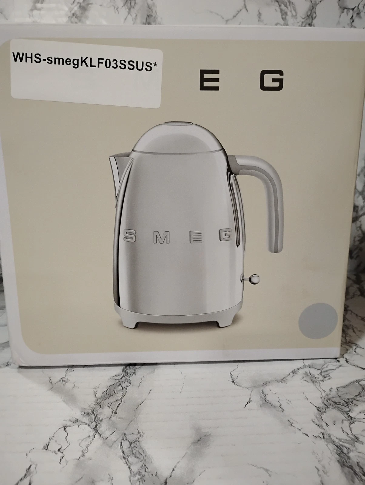 Smeg 50's Retro Style Aesthetic KLF03SSUS Electric Kettle, Stainless Steel