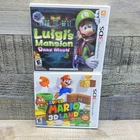 2 Nintendo 3DS Games - Luigi’s  Mansion Dark Moon & Super Mario 3D Land Complete