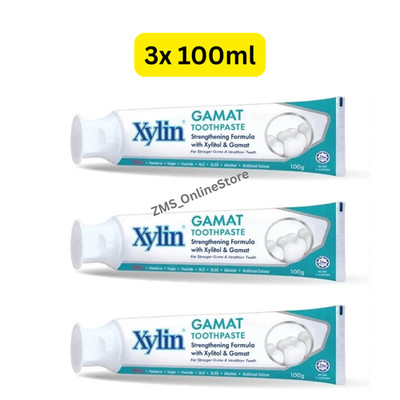 3x 100ml Tubes COSWAY Xylin Gamat Toothpaste for Teeth Traditional Formula