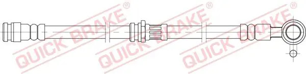 Für QUICK BRAKE QB58.847 Brake Hose QB58.847 Brake pipe/hose flexible front R ( - Bild 2
