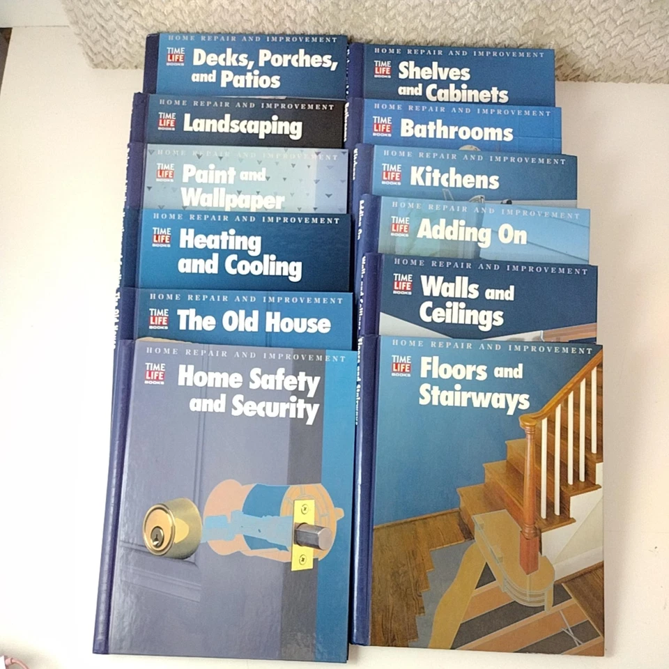 Vintage Time Life Home Repair & Improvement 12 Book Set 1994 Hardcover DIY Guide - Image 3 of 4
