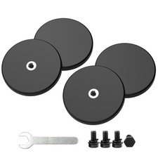 Magnetpro 4 Pieces Strong Rubber Coated Mounting Magnets Anti-Scratch, 30 LBS of