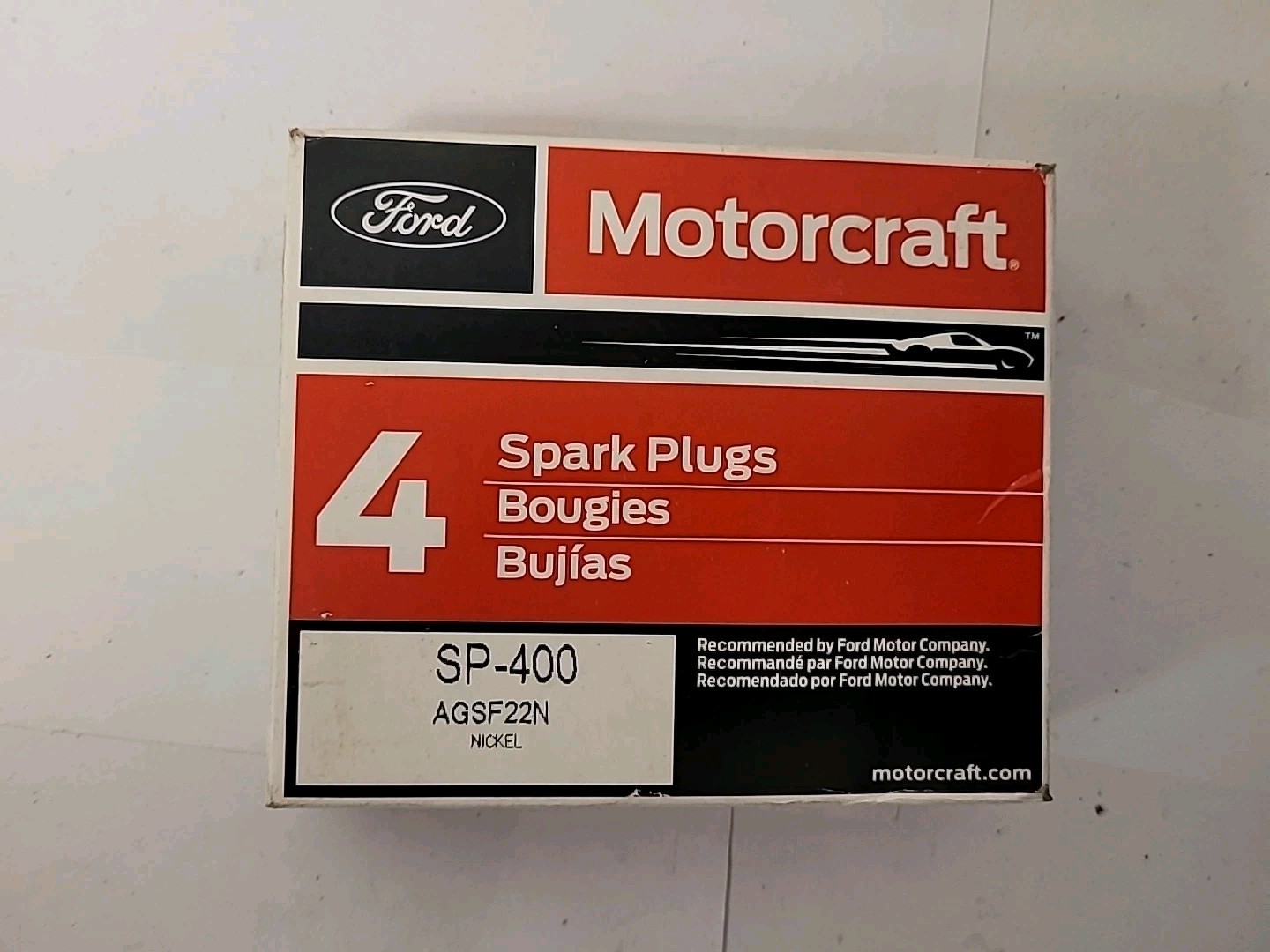 SET OF 4 MOTORCRAFT PLUGS SP400 AGSF22N NEW