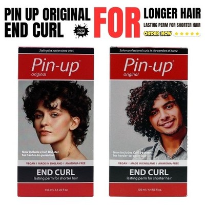 Pin-Up End Curl Home Dauerwelle Kit Langanhaltend für kürzeres Haar 130ml Kostenlose Lieferung