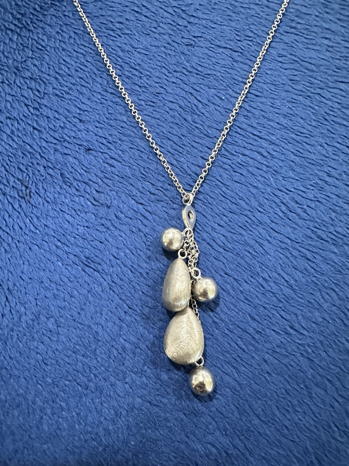 Sterling Silver 925 Dangling Frederic Duclos Tear… - image 1