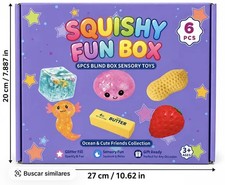 Deals6 Pcs Squishy Stress Relief Toy Set,Glitter Dumpling & Sensory Squeeze Toys