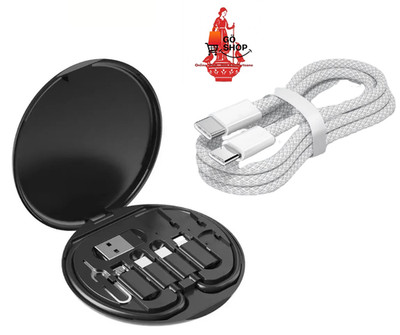 60W USB-C Ladekabel Set PD Schnellladekabel + 6in1 Adapter Box Kit Handy Laptop