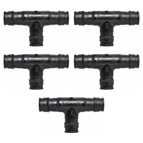 Uponor ProPEX 1/2 in. PEX-A Expansion Barb Engineered Polymer Tee (5-Pack)