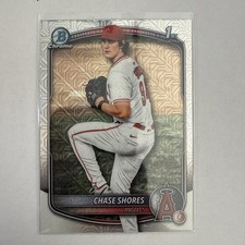 2025 Bowman Draft Chase Shores Mojo Refractor BDC-142 Angels