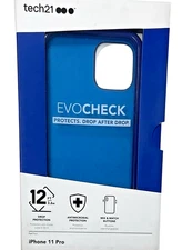 Tech21 Evo Check Case iPhone 11 Pro – Blue FlexShock 12 Ft Drop Protection Cover