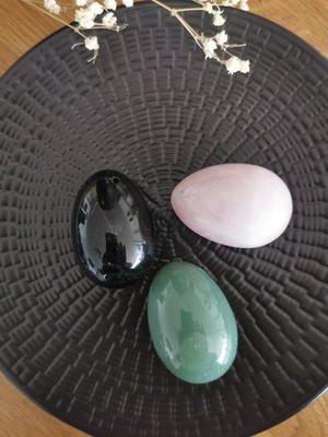 3er Set Yoni Eier - Übergröße - NEU (Jadeei, Kegel, Damm)
