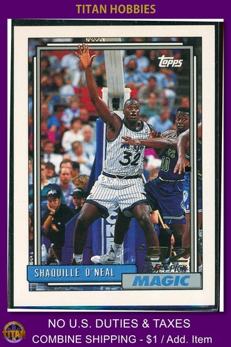 1992-93 Topps Rookie #362 Shaquille O'Neal RC