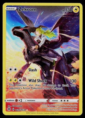 ZEKROM TG05/TG30 HOLO BRILLIANT STARS TRAINER GALLERY POKEMON NM