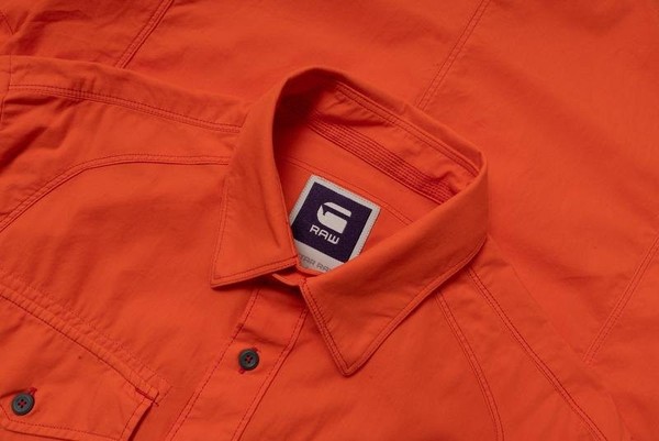 Men G-Star Raw Shirt Coral Cotton 36 / S / 44