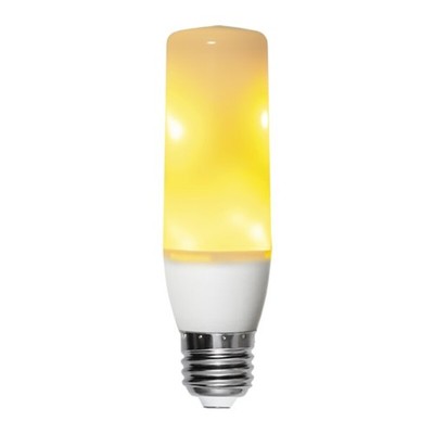 LED Glühbirne mit flackernder Flammeneffekt - extra warmweiß, T40 Röhrenform...