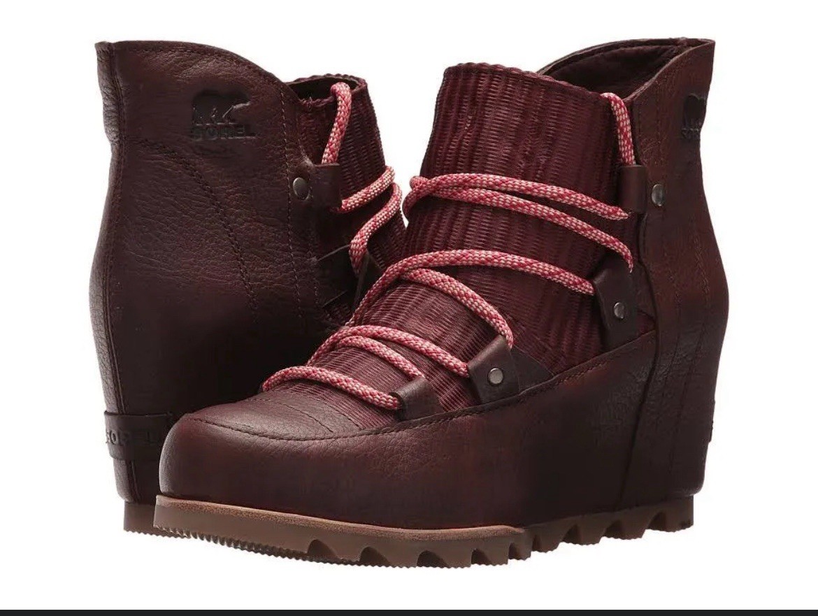 Sorel Sandy Wedge Ankle Booties Size 7