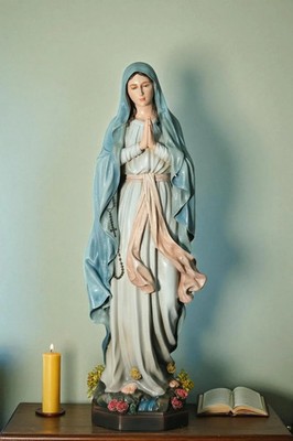 15.8'' Our Lady of Lourdes Statue | Virgin Mary Catholic Home Decor Gift