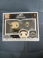 Funko Pocket Pop! Llavero Jurassic World paquete de 2 Owen & Blue Velociraptor NUEVO