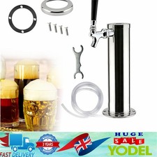 3" Single Tap Draft Beer Beverage Tower Home Bar Pub Kegerator Faucet Stainless