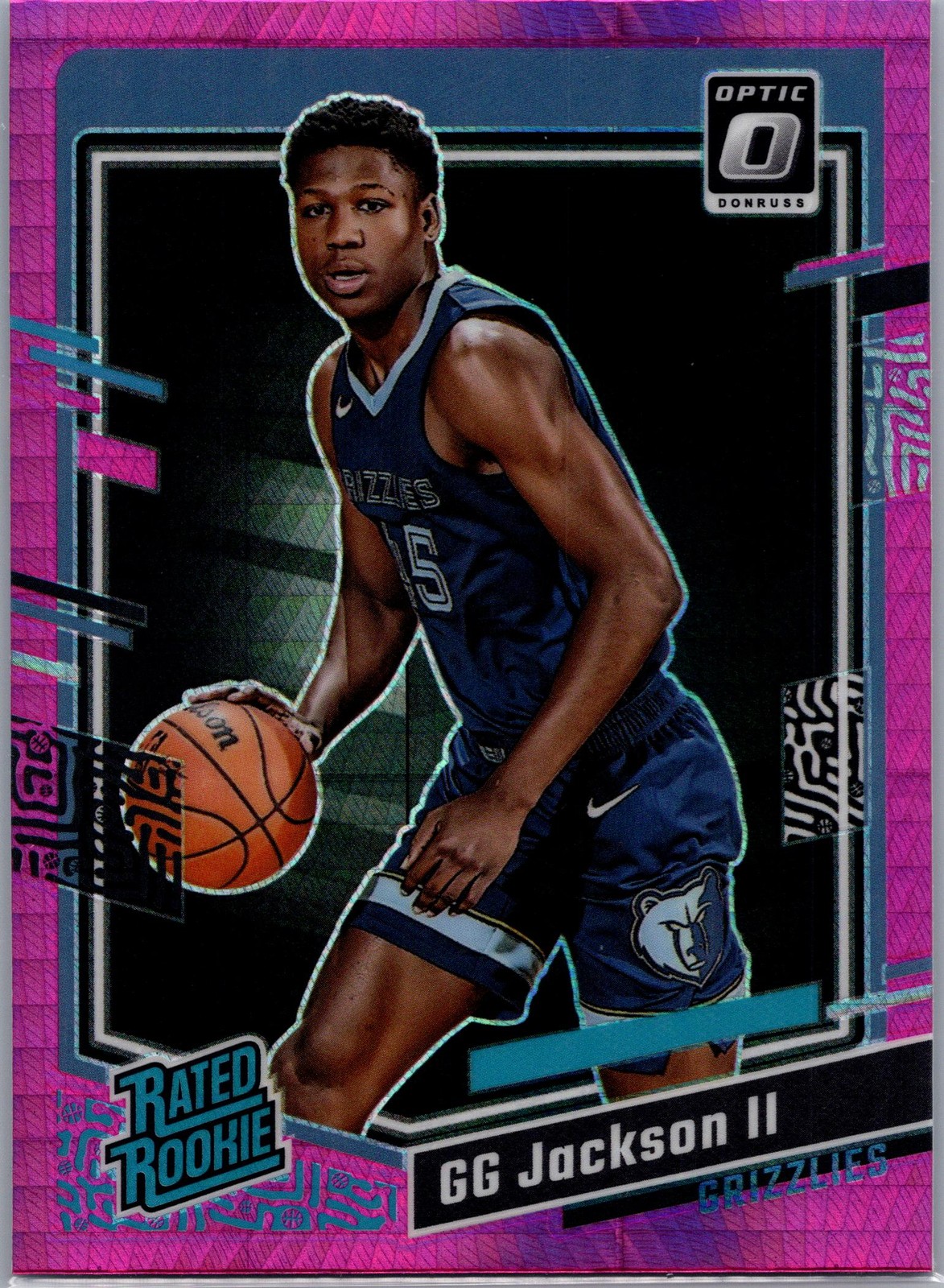 2023-24 Donruss Optic #228 GG Jackson II Hyper Pink