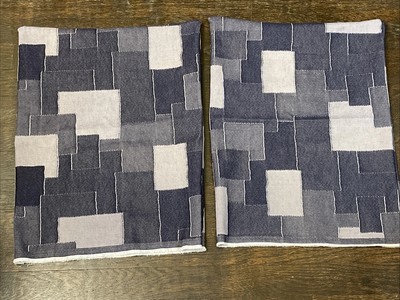 Vintage Scandinavian Pillow Covers Purple Blue Woven Contemporary Finland 18x15
