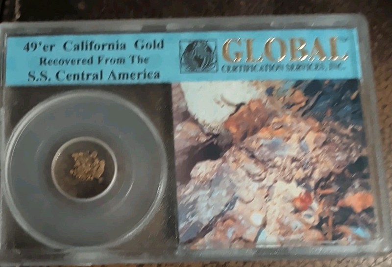 49ers California Gold From The Shipwreck SS Central America Global Certification