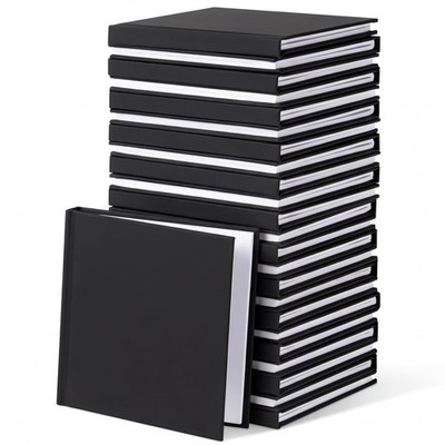 24 Pcs 5 x 5 Inch Hardcover Blank Book Bulk Small Sketch Pad to Write Stories...