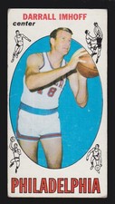 DARRALL IMHOFF ROOKIE 76ers 1969-70 TOPPS #4 VERY GOOD