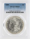 1889 Morgan Silver Dollar PCGS MS64 S$1 Philadelphia Minted No Reserve