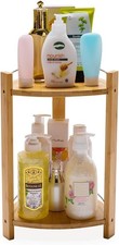 Shower Corner Caddy, Large - 2 Tier Standing Shower Stand for Shampoo, Condit...