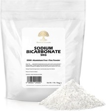 Pure Baking Soda, Sodium Bicarbonate 11 lbs. Food Grade for Cleaning, Baking,